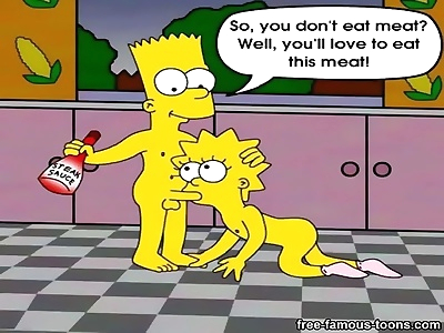 słynny bajki Bart i Lisa